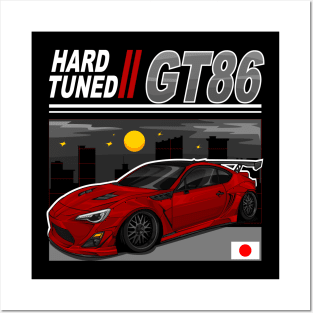 JDM TOYOTA GT 86 (RED) Posters and Art